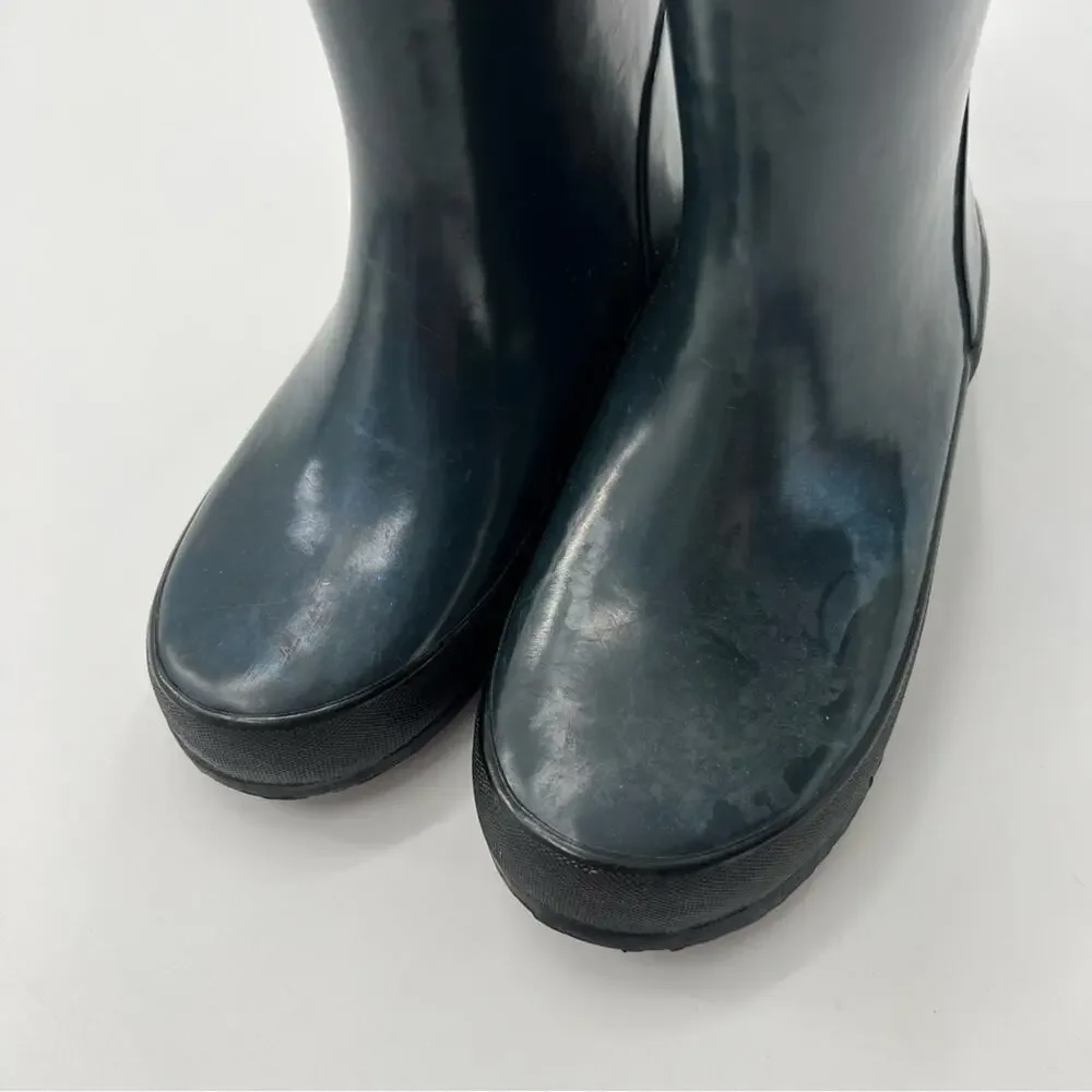 Bogs Skipper Solid Green Rubber Boots Kids Youth Rain Boots